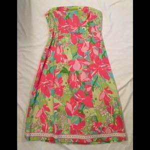 Lilly Pulitzer Dress 6 Tucan Flower Print